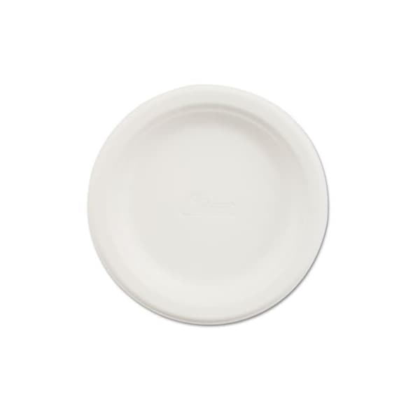 Huhtamaki Chinet, Paper Dinnerware, Plate, 6in Dia, White, 1000PK 21225 - main